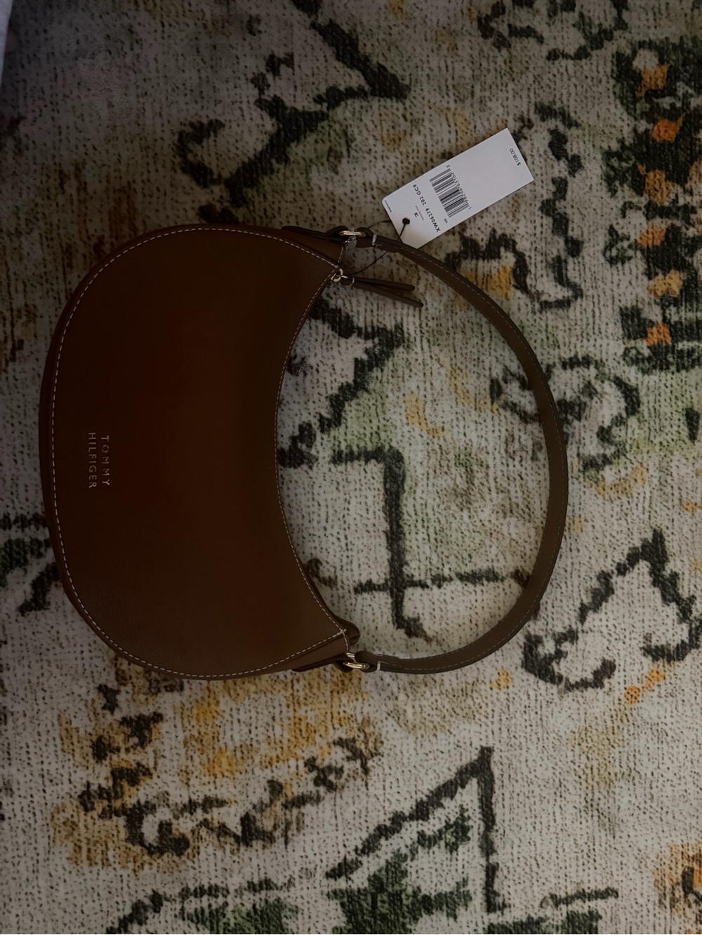 Tommy Hilfiger Cognac Crescent Shoulder Bag